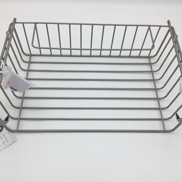 MDesign Alloy Steel Wire Kitchen Over the Cabinet Door Organizer Basket - Picture 1 of 6